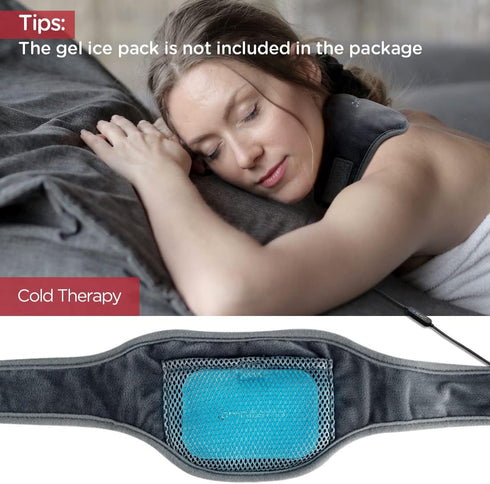 Neck Heating Pad, USB Wearable Heated Wrap for Pain Relief, Electric Thermal Hot Compress for Soreness