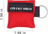 25pcs CPR Face Shield Mask Keychain, Pocket Mask for First Aid or CPR Training (Red-25)