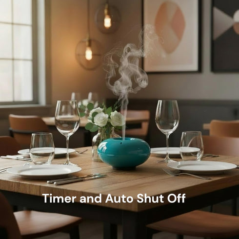 ZNERGY Black Mizu(Water) Sleek Design Essential Oil Ultrasonic Diffuser Timer LED Light Aromatherapy