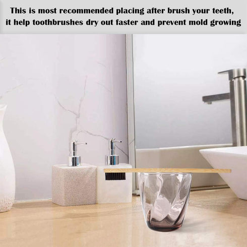 Virgin Forest Bamboo Toothbrush, Biodegradable Eco-Friendly Natural Wooden Toothbrushes, Vegan Organic Bamboo Charcoal,