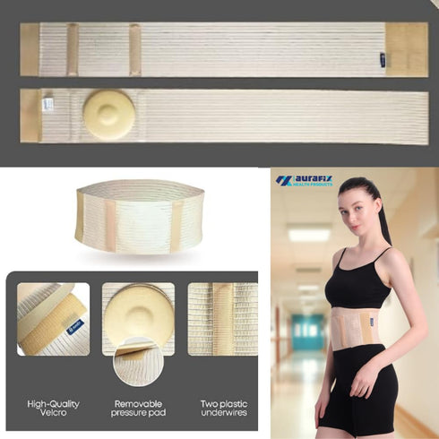 Hernia Belts for Men & Women, Abdominal Binder for Recovery, Secure Fit Hernia Belt for Women, Comfort Belly Belt,