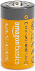 Amazon Basics 12-Pack C Cell Alkaline Batteries, 1.5 Volt, 5-Year Shelf Life
