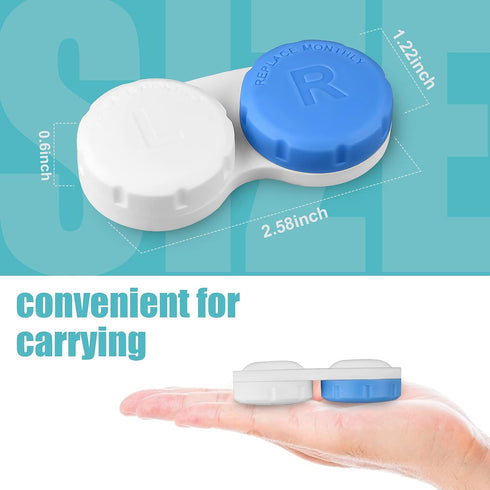 12PCS Colorful Contact Lens Case, Immersion Kit with Leak-Proof Packaging, Suitable for Outdoor Mini Case