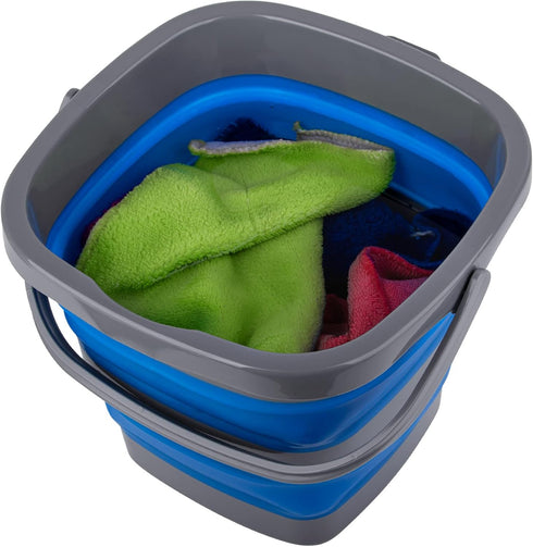 Tiawudi 3 Pack Collapsible Bucket, 1.32 Gallon (5L) Small Plastic Water Bucket for Cleaning, Fishing