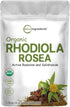 Micro Ingredients Organic Rhodiola Rosea Root Extract, 50g Powder | Adaptogenic Herb Supplement for Energy & Relaxation