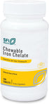 Klaire Labs Chewable Iron Chelate, 30mg Elemental Iron, Natural Cherry Flavor, 100 Tablets, Easy on The Stomach &