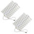 yueton Pack of 2 Sets 36 Tips Per Unit Double Layer Nail Color Display Card for Nail Art Practice Design Training
