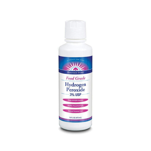 Store Heritage Heritage Hydrogen Peroxide 3%, Liquid, Fragrance Free (btl-plastic) 16oz, 16 Fluid