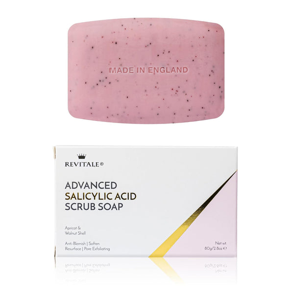 Salicylic Acid Scrub Soap for Pore Exfoliating, Softening Skin, Anti-Blemish