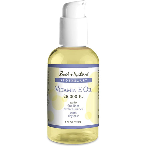 Best of Nature Vitamin E Oil – 100% Pure & Natural, Coconut Oil Blend – Moisturizing Skin Oil for Face, Body, Hair &