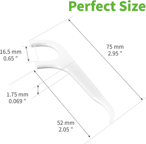 Travel Dental Floss Picks 240 Count, LIAMOSS Extra Strong Toothpicks Floss Sticks for Easy Storage and Travel