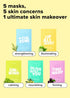 I DEW CARE Sheet Mask Pack - Let's Do This Sheet | 5-Day Skin Makeover with Vitamin B3, Olive Extract (5 ea)