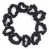 Set of 24 Black Satin Hair Scrunchies for Women, Elastic Hair Ties, Small Hair Bobbles, Fabric Hair Bands, Ponytail
