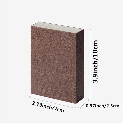 6 PCS Emery Sponges Brush, Nano Carborundum Sponge for Removing Rust, Cleaning Bathroom Kitchen Supplies