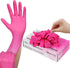 FINITEX Pink Nitrile Disposable Gloves - 3.5mil, 100PCS Powder Free Latex Free Cleaning Medical Exam Food Gloves