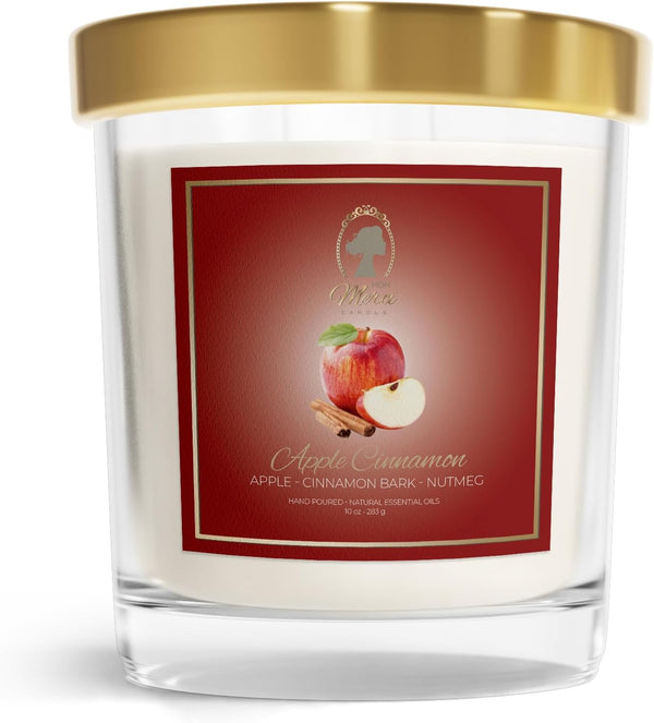 Scented Candle - Apple Cinnamon - Aromatherapy - Stress Relief - Home
