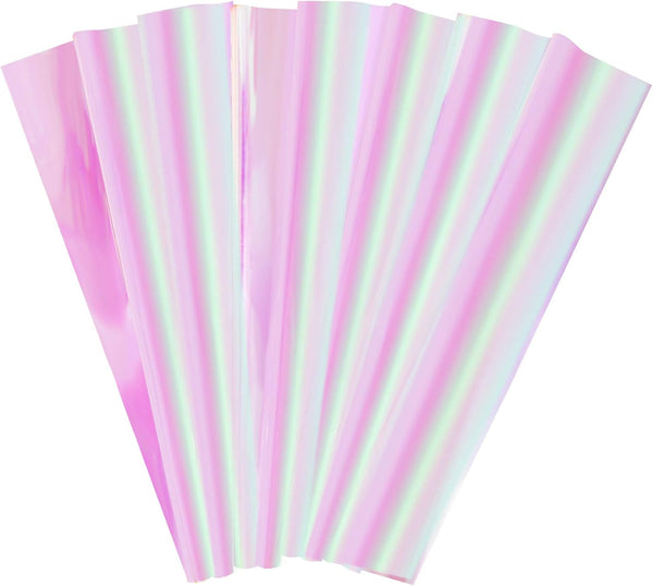 Bskifnn 20pcs Clear Cellophane Wrap Paper Rainbow Color for Gift Candy Package, Flower Wrapping 20.5" x 23.6"