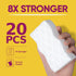 (20-Pack) Magic Eraser Sponge Cleaning – Clear Off 10 Eraser Sponges + 10 Flexi Sheets for Dishes & Household Bathroom Cleaning Remove Stubborn Dirt - Water Based Janitorial and Home Cleaning Supplies by Clear Off