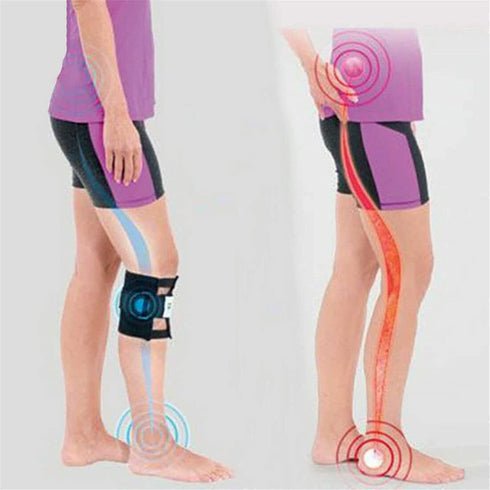 Pressure Point Brace for Acupressure Leg Sciatica Relief - Self Massage Tool, Body Trigger Point Massager, Magnetic