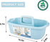 Large Portable Cleaning Supplies Caddy, Shower Basket Organizer with Handle, Plastic Bucket for Bathroom, Blue