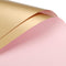 MECCANIXITY 20 Pcs Double Sided Color Flower Wrapping Paper, Waterproof Lotus Color+Gold for DIY Crafts