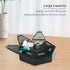 Pill Organizer 2 Pack, Weekly 7 Day Small Case for Medicine, 1 Time a Day Container, Travel Holder (Black)