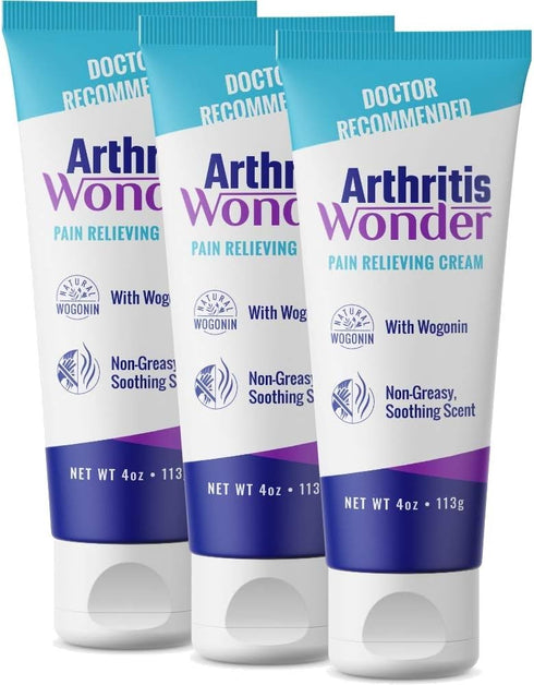 Arthritis Wonder Pain Relief Cream, 4 oz – Fast-Acting, Deep Penetrating, Non-Greasy Formula for Hand, Knee, Foot and