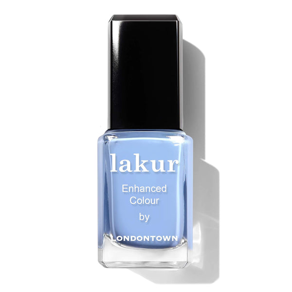 LONDONTOWN lakur Nail Polish - Glossy Shimmery Glittery Blue, Chip-Resistant, Non-Toxic, .40 fl oz