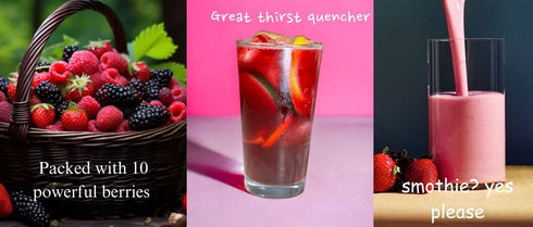 Organic Superfood Fruit Powder Smoothie & Juice Mix - Nutrient-Rich Antioxidants for Digestive Health, Weight