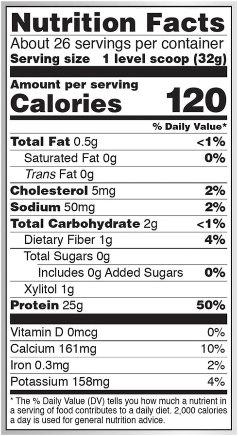 NOW Foods Sports Nutrition Whey Protein Isolate, Creamy Vanilla Powder, 25 G With BCAAs, 1.8-Pound