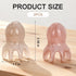 Prebafo 2Pcs 8 Octopus Head Massage Comb - Scalp Massager Tool for Deep Relaxation, Amber and Gray Manual Acupressure