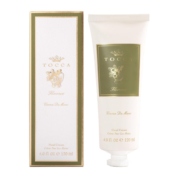 Tocca Crema de Mano Luxe, Florence Hand Cream, 4 oz, Bergamot, Pear, Gardenia, Moisturizing, Quick Absorbing