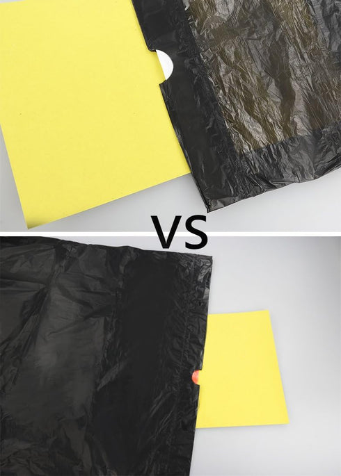 6 Gallon Drawstring Trash Bags, Black, 110 Counts