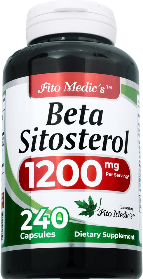 FITO MEDIC'S Lab | beta sitosterol| plant sterols|240 capsules |1200 mg | beta sitosterol supplement | Ultra high Absorption.