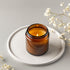 Keketin 8 oz Amber Glass Jars, 16 Pack Empty Cosmetic Containers with Black Lids, Refillable Round Cream Jars for Travel