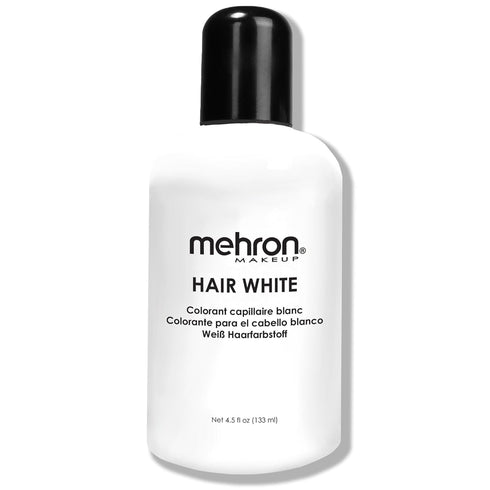 Mehron Makeup Hair White, Washable Temporary Hair Dye for Theatre, Cosplay, & Halloween, 4.5 oz