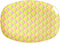 RICE BY RICE Yellow Sunny Days Print Rectangular Plate