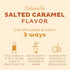 KOS Vegan Protein Powder - Salted Caramel Coffee, Low Carb Pea Protein Blend, Organic Plant Superfood, 15 Servings