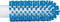 Vikan 5380-50-3 Stiff Tube Brush, Polyester, 2" x 5-3/4" OAL, Blue