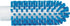 Vikan 5380-50-3 Stiff Tube Brush, Polyester, 2" x 5-3/4" OAL, Blue