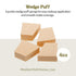 SKINFOOD Wedge Puff Sponges - Jumbo Size 12pcs, Multi-Purpose Makeup Blender for Foundation & Concealer