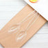200 Count Heavy Weight Clear Plastic Spoons, Disposable Cutlery for Parties and Events