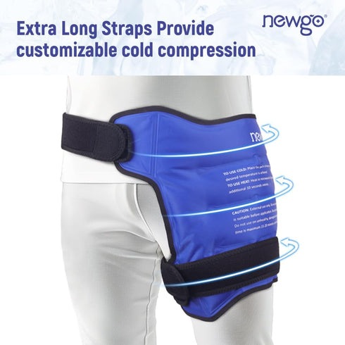NEWGO Ice Pack for Hip Replacement Surgery - Gel Cold Pack for Hip Bursitis, Sciatica, Inflammation, Blue