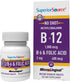 Superior Source No Shot Vitamin B12 Methylcobalamin (1000 mcg), 60 Ct - Quick Dissolve MicroLingual Tablets for Energy