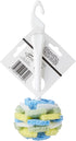 COMPAC HOME Dish Wand Plus Cello, Foam & Scour Sponge Petals Brush and Clean Dishes, Pots, Bottles, & Glassware, 2 Count