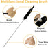 Hearing Aid Cleaning Kit, 4 PCS Hearing Aid Cleaning Tools, Hearing Aid Cleaning Brush with Wax Loop, Hearing Aid Vent Cleaning Tool Vent Cleaner, Hearing Aid Cleaner for Headphones Amplifier