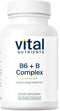 Vital Nutrients Vitamin B6 + B Complex, Vegan Methylated B Vitamins, 60 Capsules