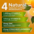 C D Z | Vitamin C, 1000mg | Vitamin D3, 125mcg | Zinc, 25mg | 120 Vegetarian Capsules, Non-GMO & Gluten Free