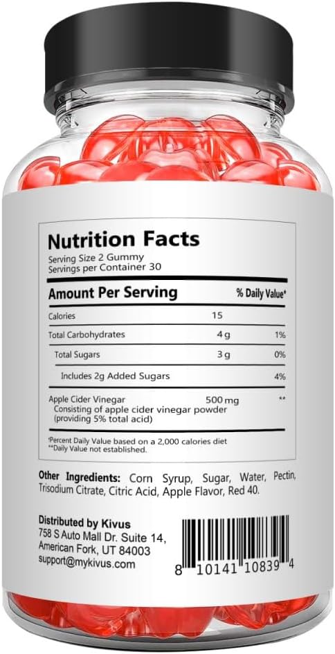 kivus Let’s Keto Gummies, Let’s Keto ACV Gummies, Single Pack of 60 Gummies