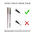 Music Flower Double Ended Eyebrow Pencil, Waterproof Natural Brow Enhancing Pen, Long Lasting Makeup, Light Brown